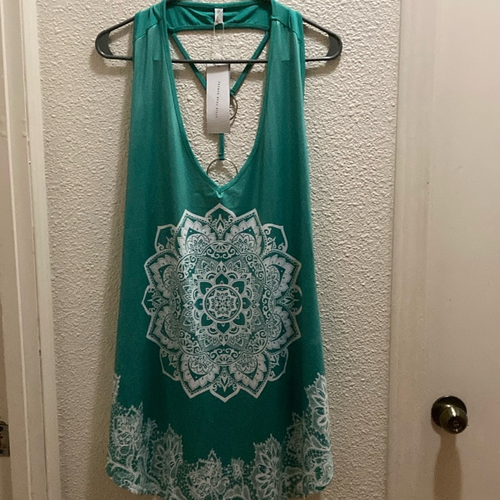 Rosegal silky  tank top size 1X